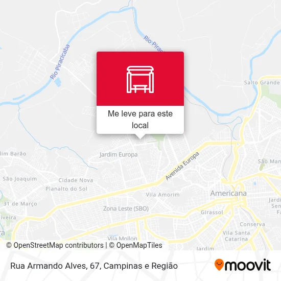 Rua Armando Alves, 67 mapa