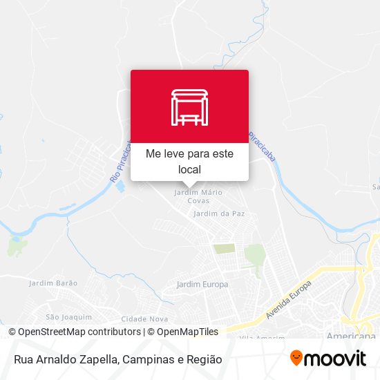 Rua Arnaldo Zapella mapa