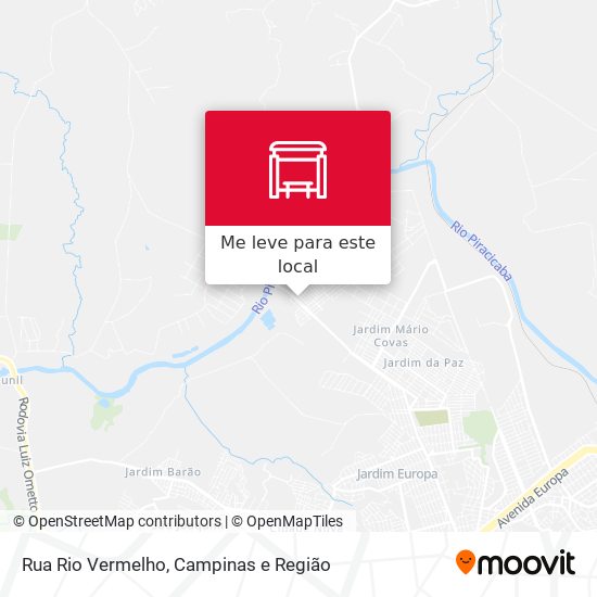 Rua Rio Vermelho mapa