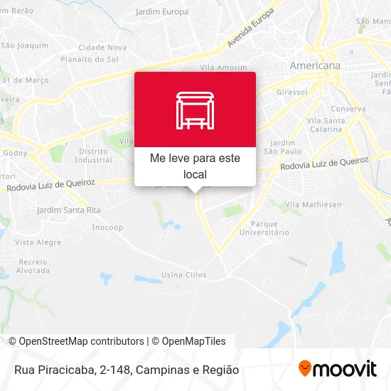 Rua Piracicaba, 2-148 mapa