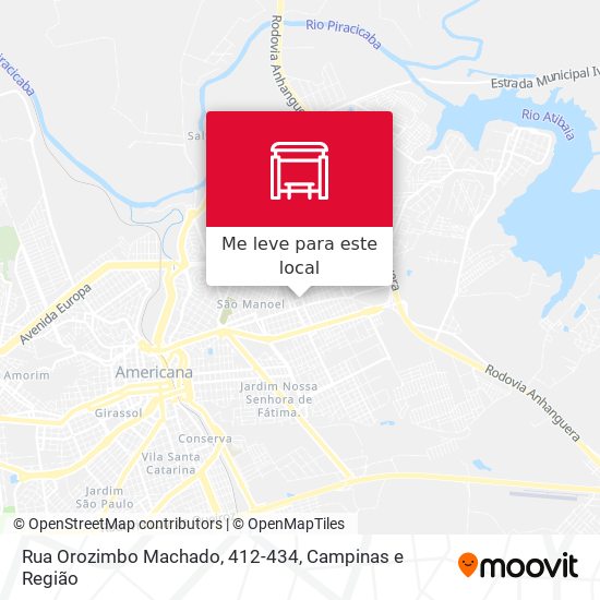 Rua Orozimbo Machado, 412-434 mapa