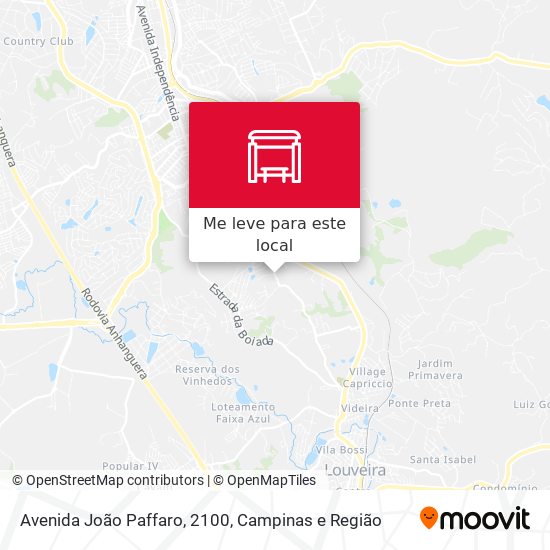 Avenida João Paffaro, 2100 mapa