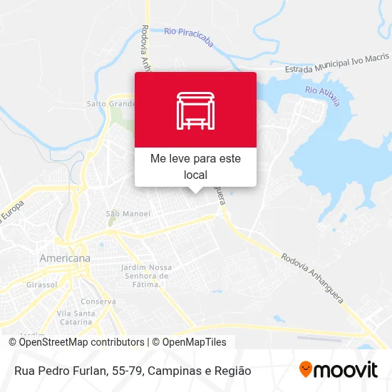Rua Pedro Furlan, 55-79 mapa