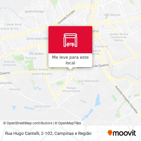 Rua Hugo Cantelli, 2-102 mapa