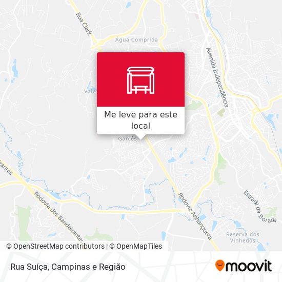 Rua Suíça mapa