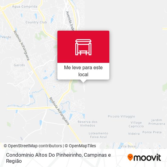 Condomínio Altos Do Pinheirinho mapa