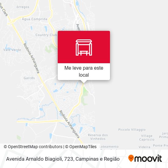 Avenida Arnaldo Biagioli, 723 mapa