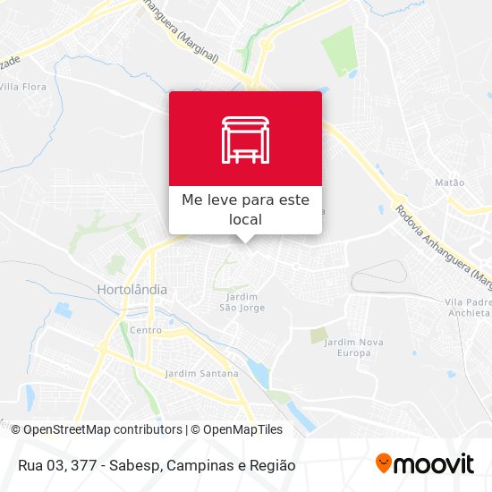 Rua 03, 377 - Sabesp mapa