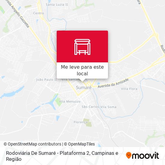 Rodoviária De Sumaré - Plataforma 2 mapa