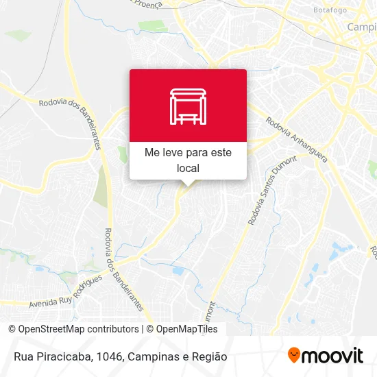 Rua Piracicaba, 1046 mapa