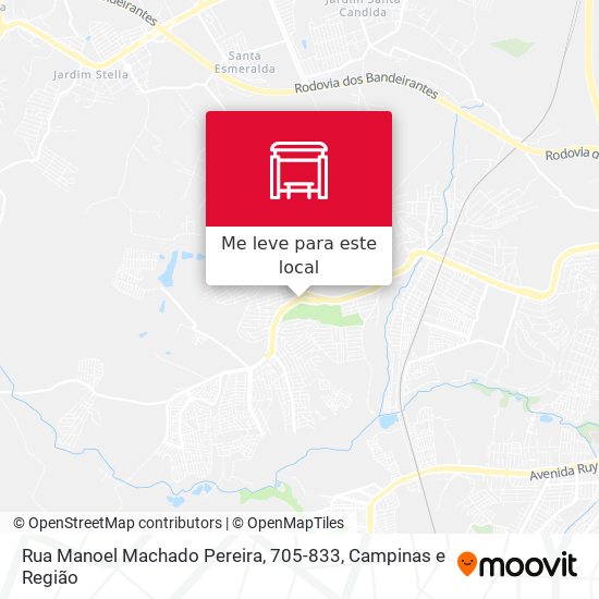 Rua Manoel Machado Pereira, 705-833 mapa