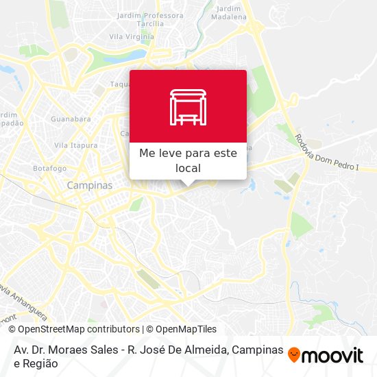 Av. Dr. Moraes Sales - R. José De Almeida mapa