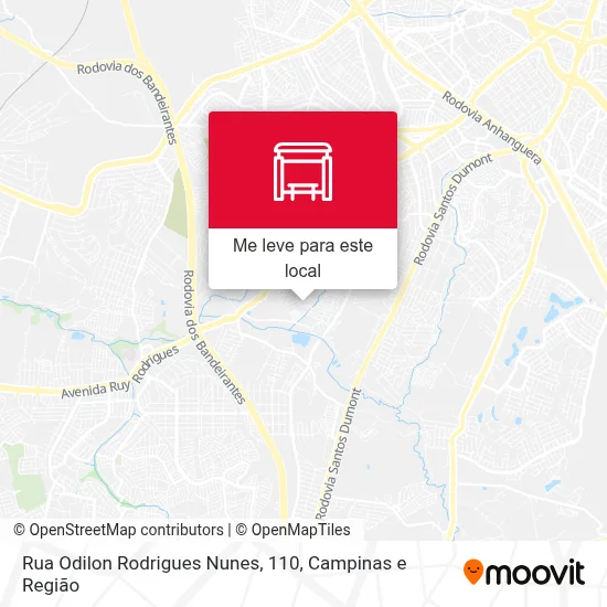 Rua Odilon Rodrigues Nunes, 110 mapa