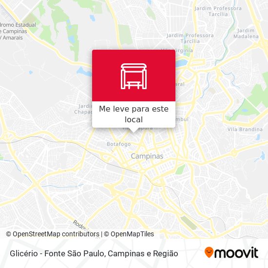 Glicério - Fonte São Paulo mapa