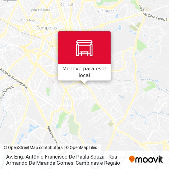 Av. Eng. Antônio Francisco De Paula Souza - Rua Armando De Miranda Gomes mapa
