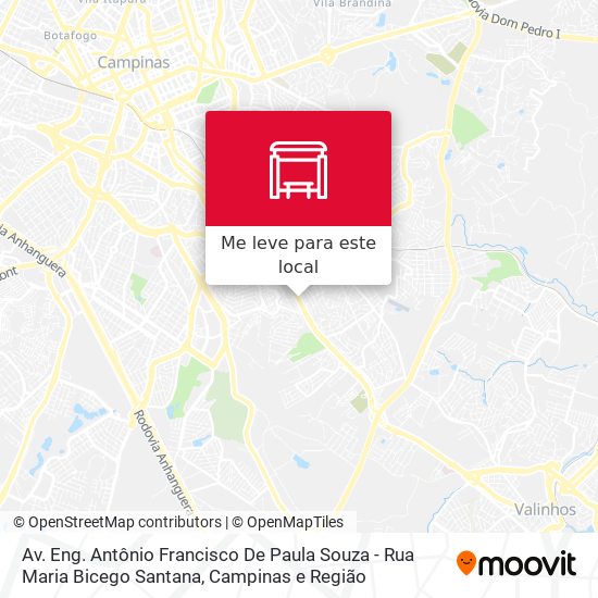 Av. Eng. Antônio Francisco De Paula Souza - Rua Maria Bicego Santana mapa