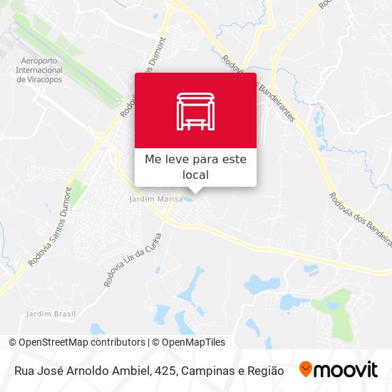 Rua José Arnoldo Ambiel, 425 mapa
