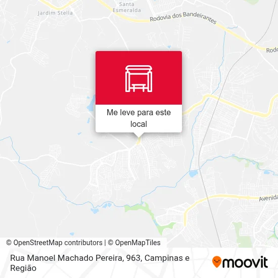 Rua Manoel Machado Pereira, 963 mapa