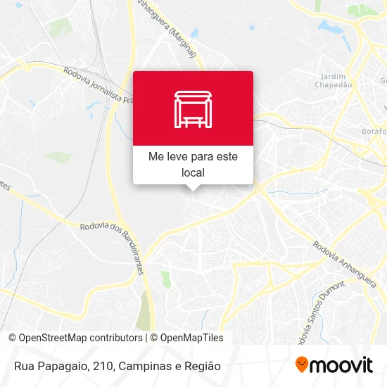 Rua Papagaio, 210 mapa