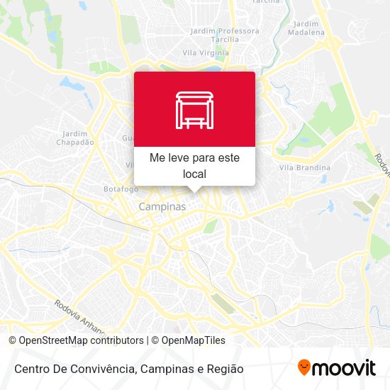Centro De Convivência mapa