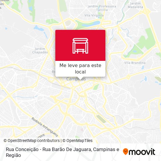 Rua Conceição - Rua Barão De Jaguara mapa