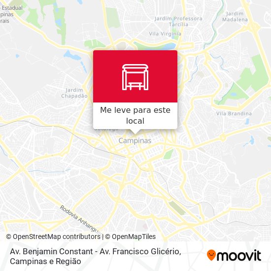 Av. Benjamin Constant - Av. Francisco Glicério mapa