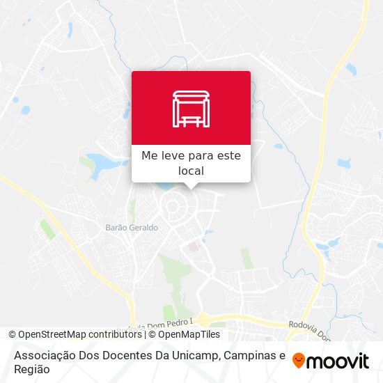 Associação Dos Docentes Da Unicamp mapa