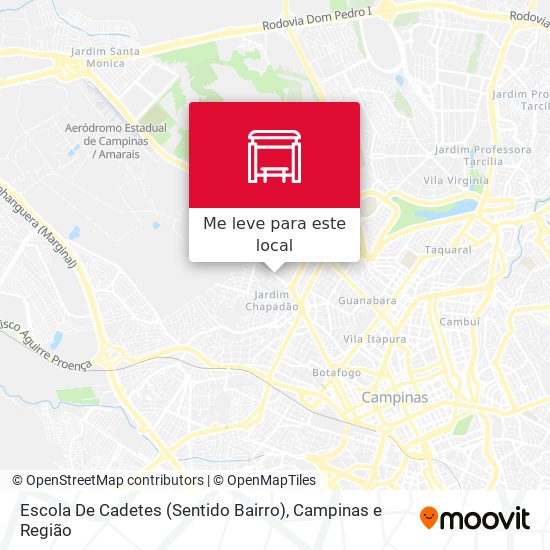 Escola De Cadetes (Sentido Bairro) mapa