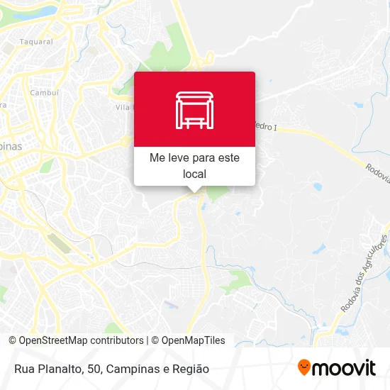 Rua Planalto, 50 mapa