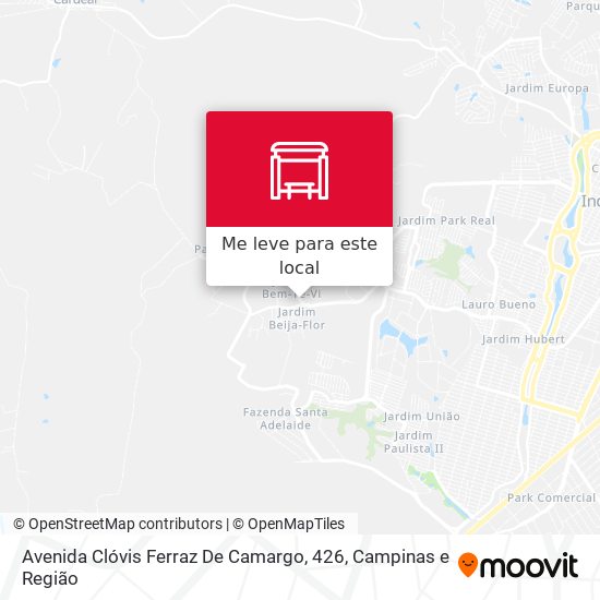 Avenida Clóvis Ferraz De Camargo, 426 mapa