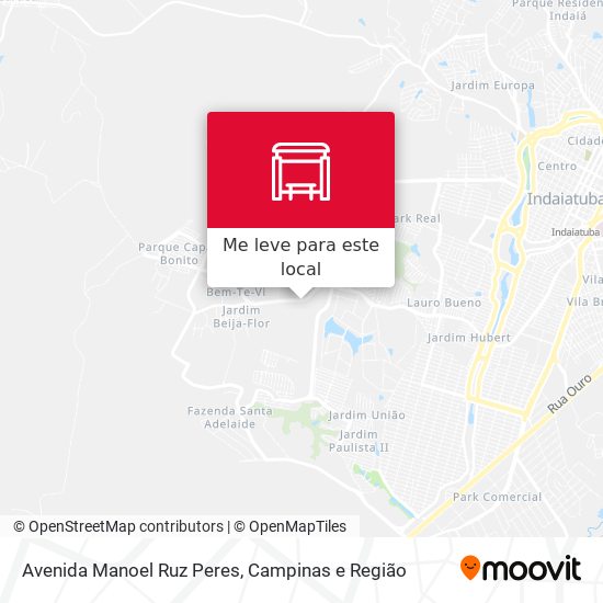 Avenida Manoel Ruz Peres mapa