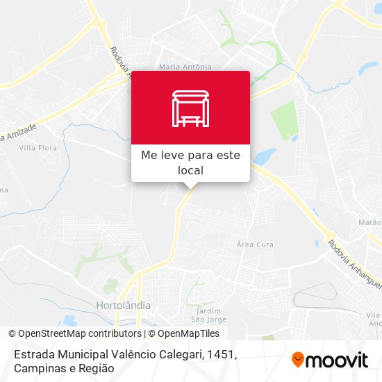Estrada Municipal Valêncio Calegari, 1451 mapa