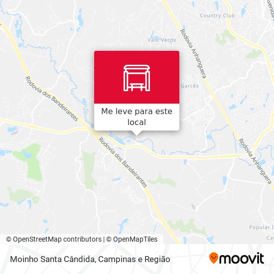 Moinho Santa Cândida mapa