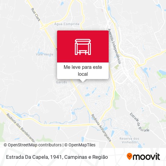 Estrada Da Capela, 1941 mapa