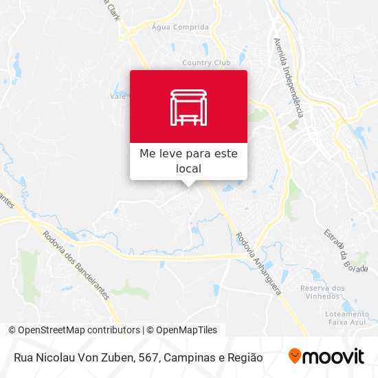 Rua Nicolau Von Zuben, 567 mapa