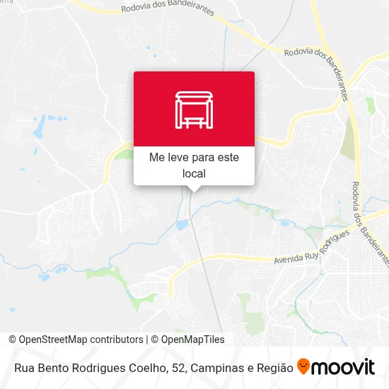 Rua Bento Rodrigues Coelho, 52 mapa