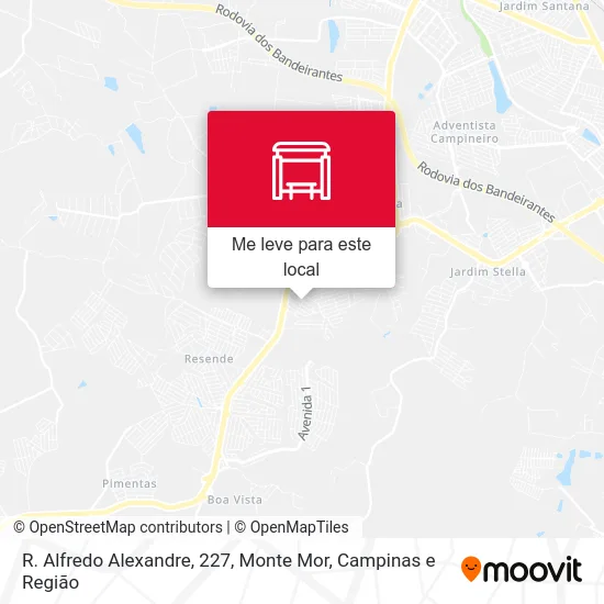 R. Alfredo Alexandre, 227, Monte Mor mapa