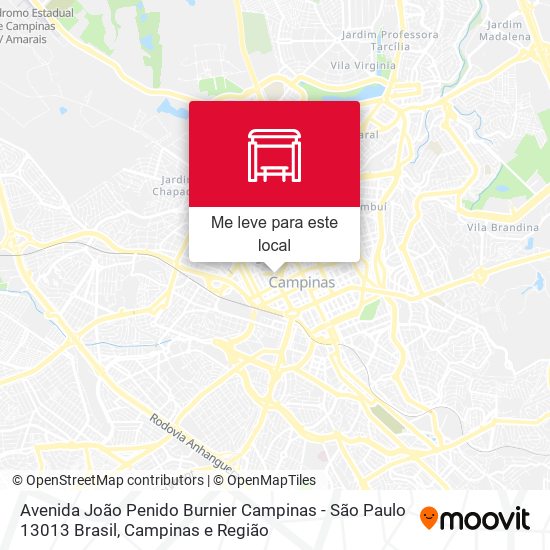 Avenida João Penido Burnier Campinas - São Paulo 13013 Brasil mapa