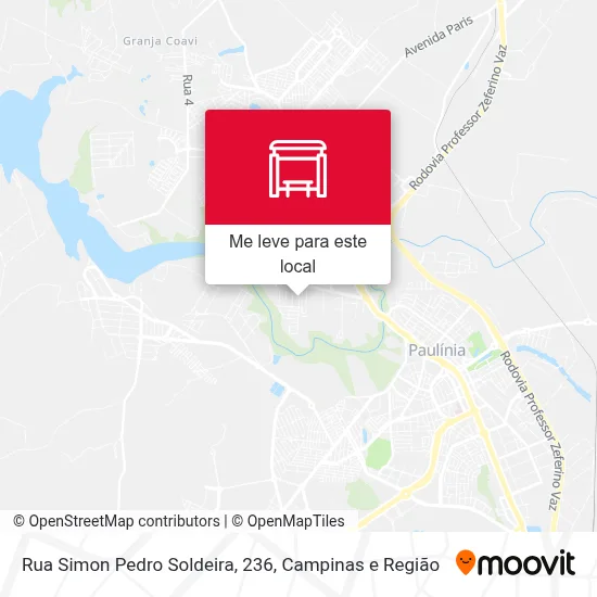 Rua Simon Pedro Soldeira, 236 mapa