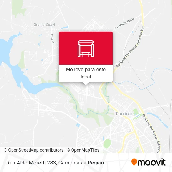 Rua Aldo Moretti 283 mapa