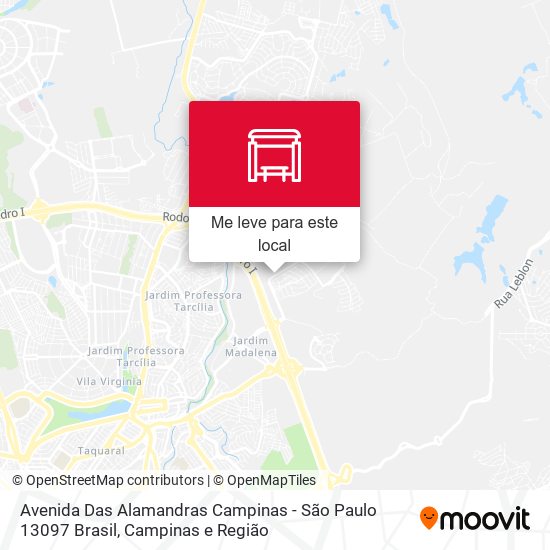 Avenida Das Alamandras Campinas - São Paulo 13097 Brasil mapa