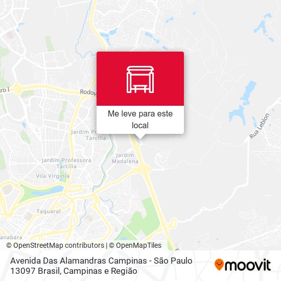 Avenida Das Alamandras Campinas - São Paulo 13097 Brasil mapa