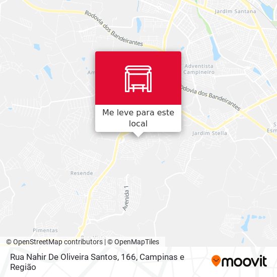 Rua Nahir De Oliveira Santos, 166 mapa