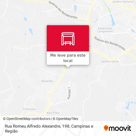 Rua Romeu Alfredo Alexandre, 198 mapa