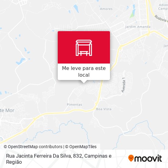 Rua Jacinta Ferreira Da Silva, 832 mapa