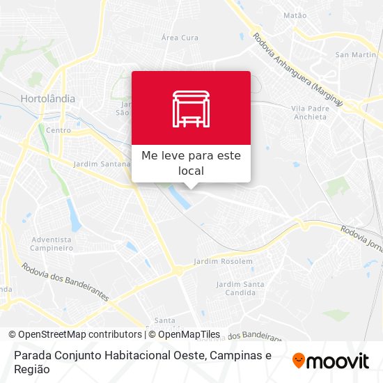 Parada Conjunto Habitacional Oeste mapa
