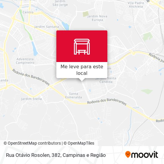 Rua Otávio Rosolen, 382 mapa