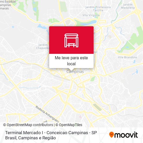 Terminal Mercado I - Conceicao Campinas - SP Brasil mapa
