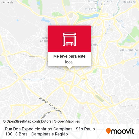 Rua Dos Expedicionàrios Campinas - São Paulo 13013 Brasil mapa