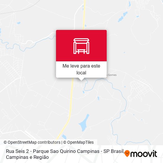 Rua Seis 2 - Parque Sao Quirino Campinas - SP Brasil mapa